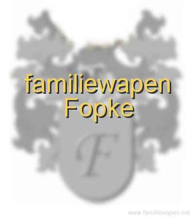 familiewapen Fopke