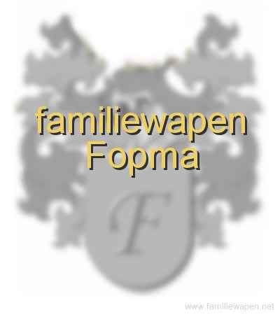 familiewapen Fopma