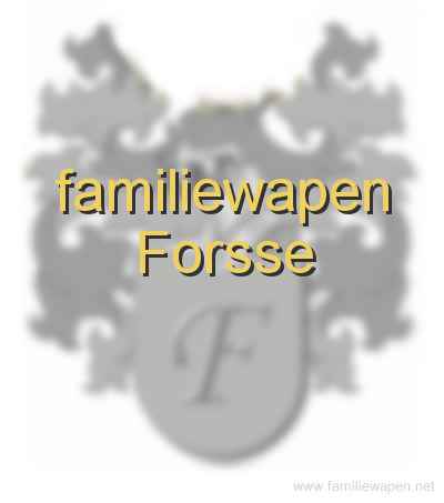 familiewapen Forsse