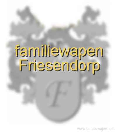 familiewapen Friesendorp