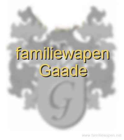 familiewapen Gaade