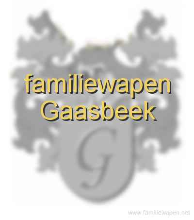 familiewapen Gaasbeek