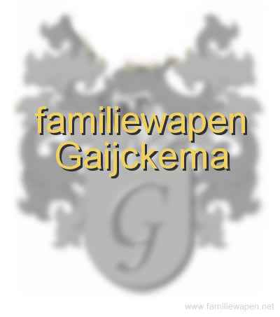 familiewapen Gaijckema