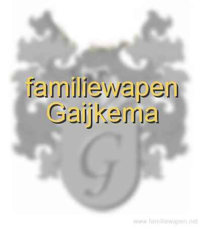 familiewapen Gaijkema