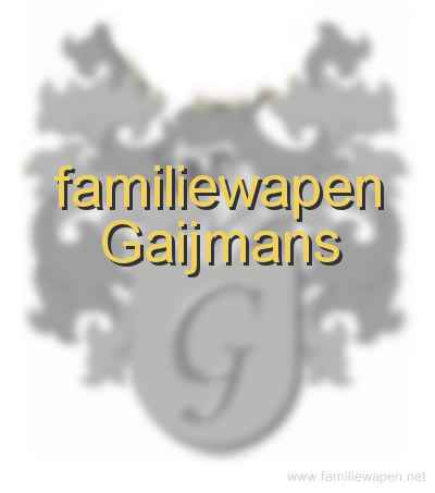 familiewapen Gaijmans