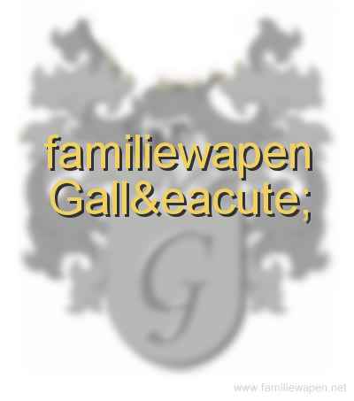 familiewapen Galle