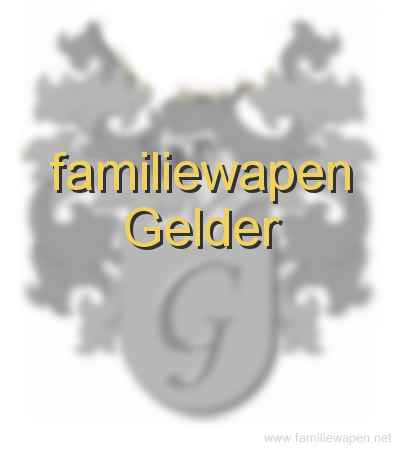 familiewapen Gelder