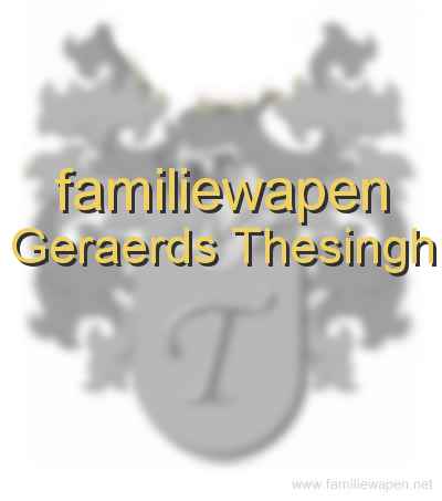 familiewapen Geraerds Thesingh