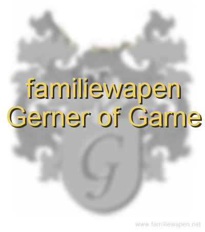 familiewapen Gerner of Garne