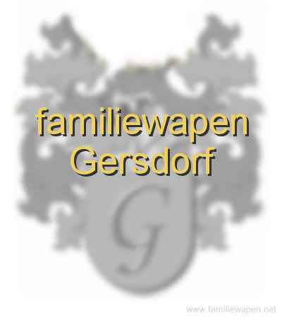 familiewapen Gersdorf