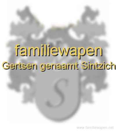 familiewapen Gertsen genaamt Sintzich