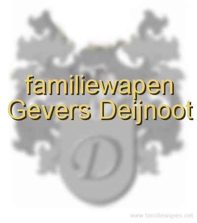 familiewapen Gevers Deijnoot