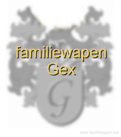 familiewapen Gex