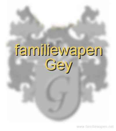 familiewapen Gey