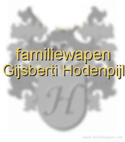 familiewapen Gijsberti Hodenpijl