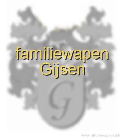 familiewapen Gijsen