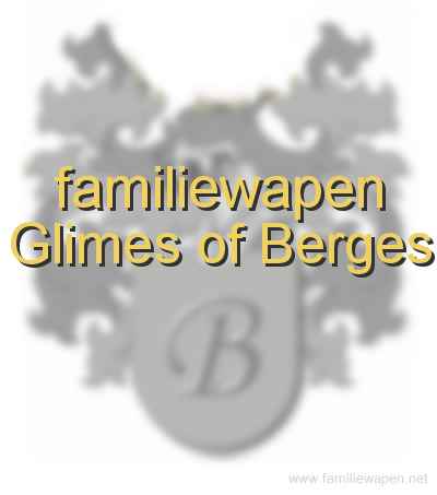 familiewapen Glimes of Berges