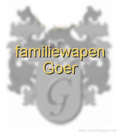 familiewapen Goer