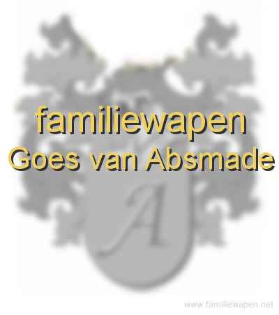 familiewapen Goes van Absmade