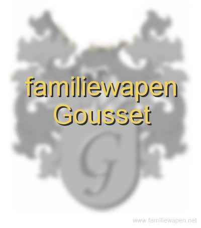 familiewapen Gousset