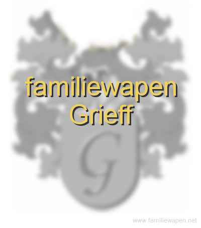 familiewapen Grieff