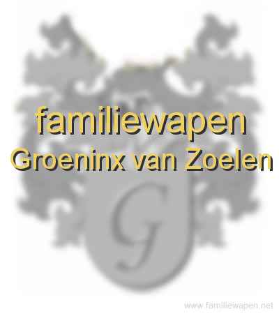 familiewapen Groeninx van Zoelen