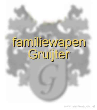 familiewapen Gruijter