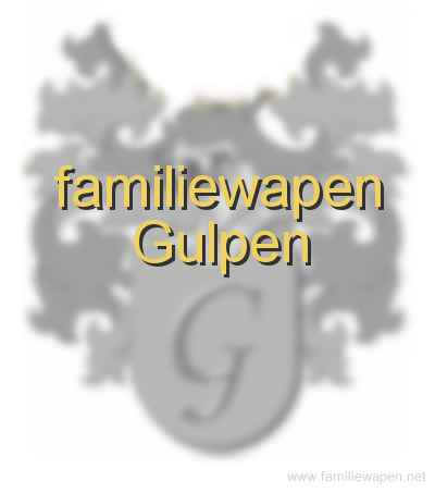 familiewapen Gulpen