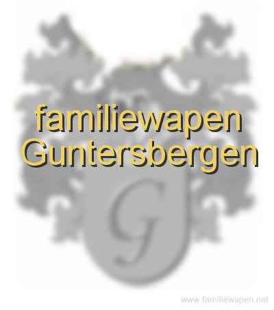 familiewapen Guntersbergen