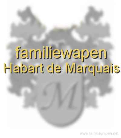 familiewapen Habart de Marquais