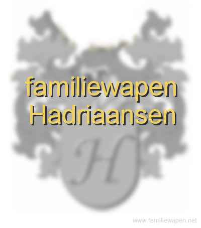 familiewapen Hadriaansen