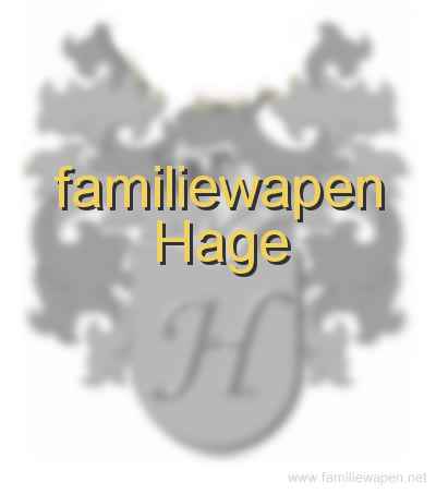 familiewapen Hage