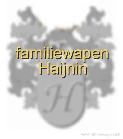 familiewapen Haijnin