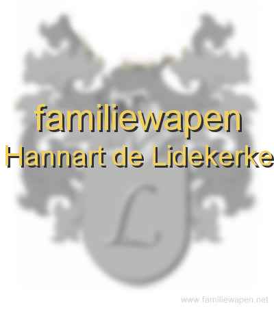 familiewapen Hannart de Lidekerke