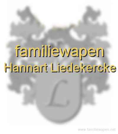 familiewapen Hannart Liedekercke