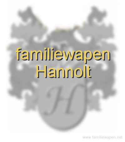 familiewapen Hannolt