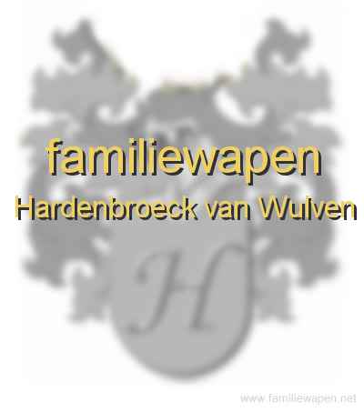 familiewapen Hardenbroeck van Wulven