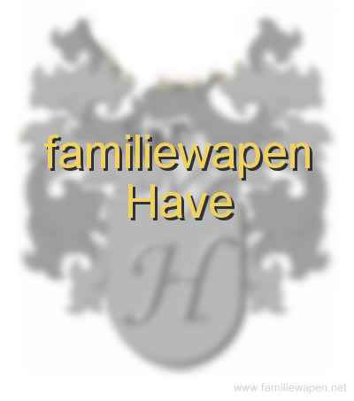 familiewapen Have