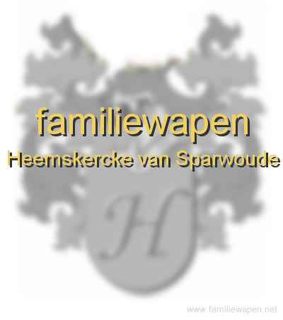 familiewapen Heemskercke van Sparwoude