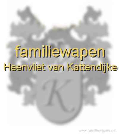 familiewapen Heenvliet van Kattendijke