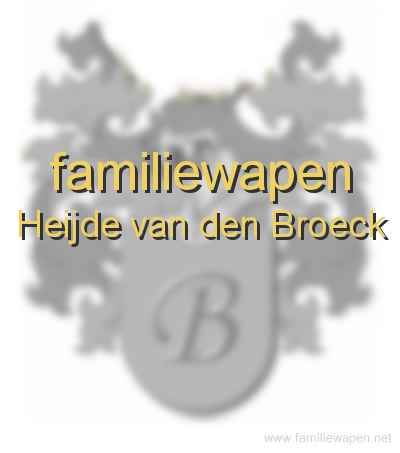 familiewapen Heijde van den Broeck