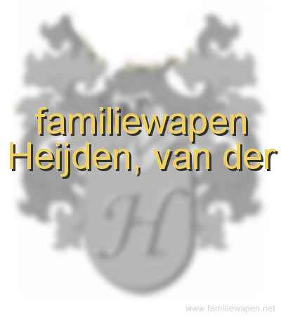 familiewapen Heijden, van der