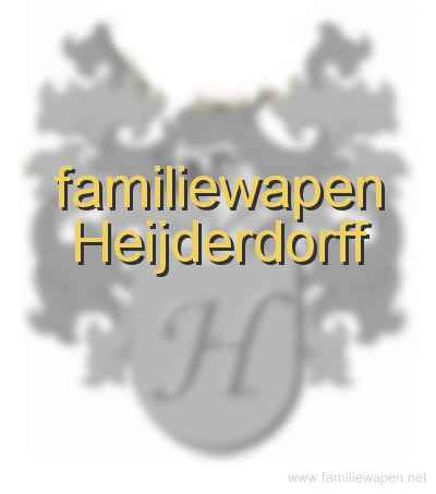 familiewapen Heijderdorff