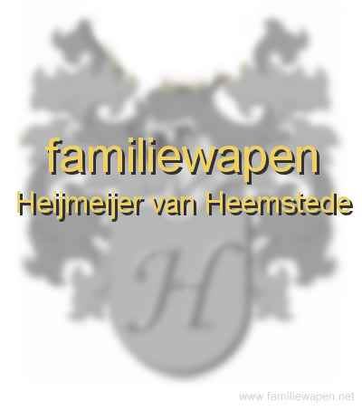 familiewapen Heijmeijer van Heemstede