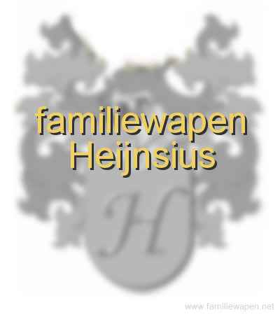 familiewapen Heijnsius