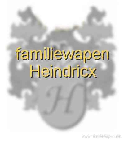 familiewapen Heindricx