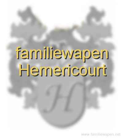 familiewapen Hemericourt