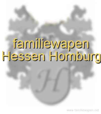 familiewapen Hessen Homburg