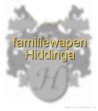 familiewapen Hiddinga