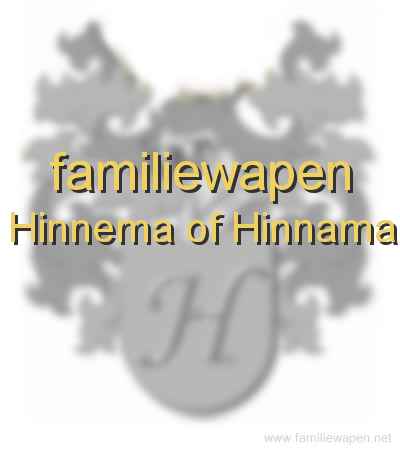 familiewapen Hinnema of Hinnama